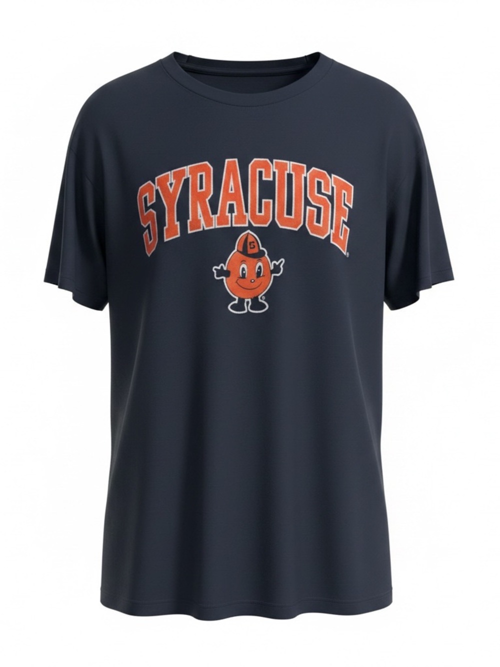 Gildan Navy Short-Sleeve Syracuse Arch Logo Tee with Orange Mascot